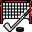 Icon of a Hockey stick and net